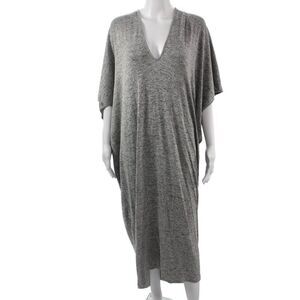 Riller Women Kaftan Maxi Dress Gray Size One Size